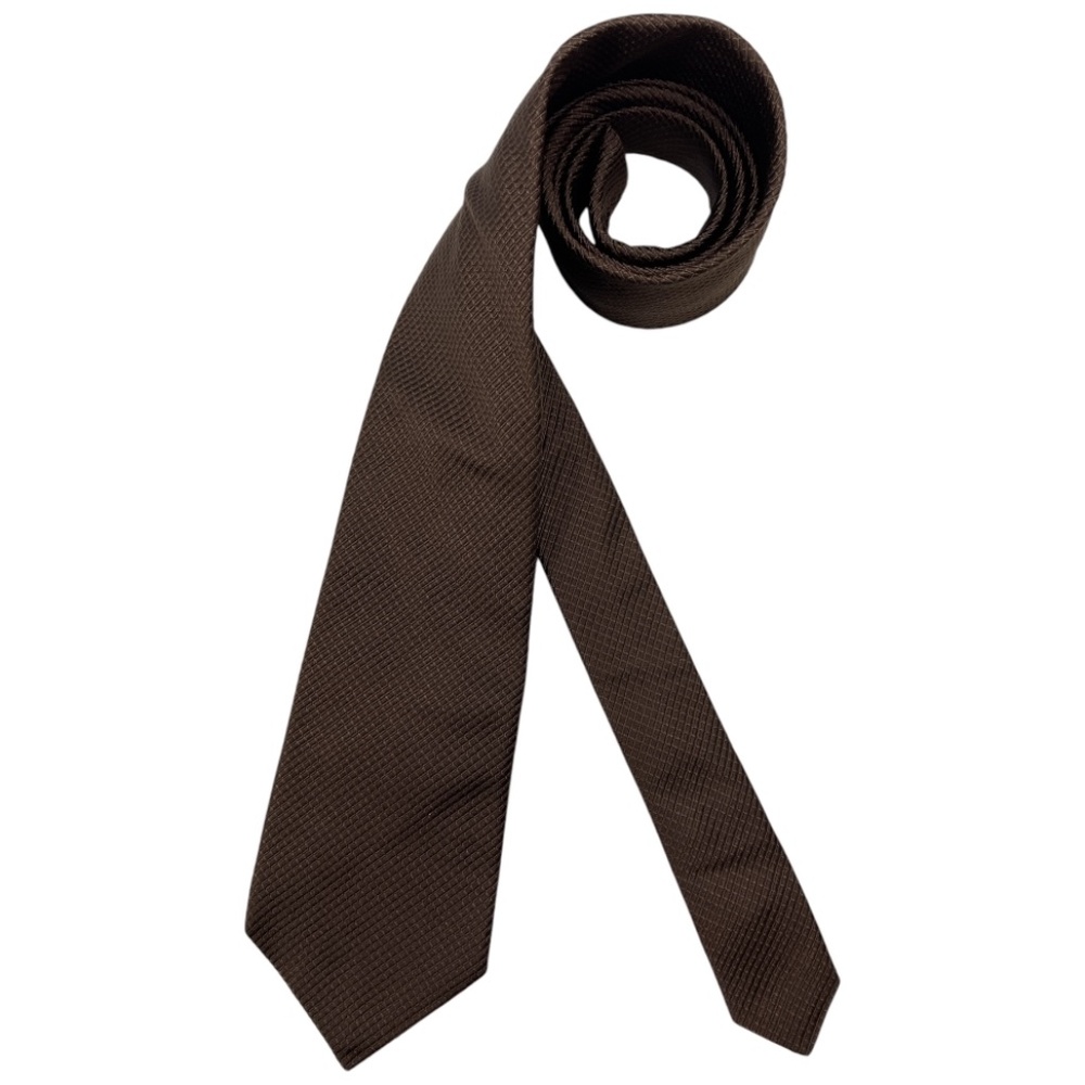 JOHN W. NORDSTROM XL Solid Brown Silk LUXURY Tie USA
